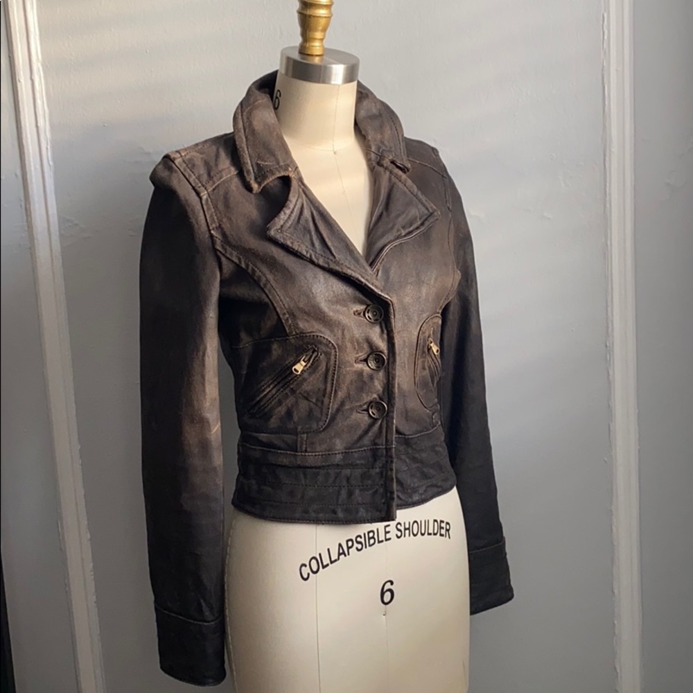 NWOT Miss Sixty Genuine Leather Jacket